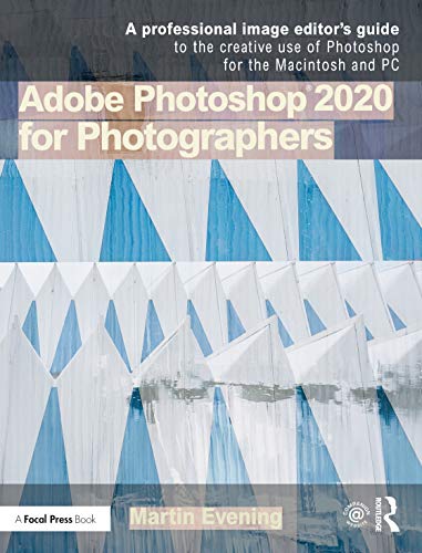 Book cover for "Adobe Photoshop 2020 for Photographers" with boat image.