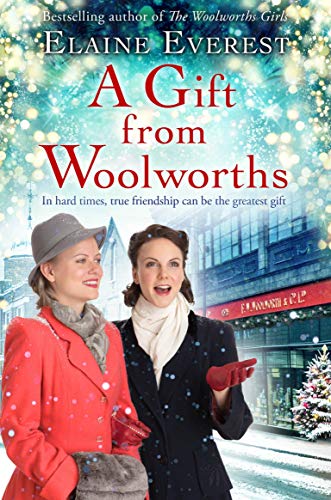 Book cover featuring two women in winter clothing, a snowy street scene.