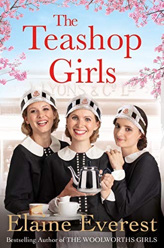 Book cover featuring three women in vintage teashop uniforms.