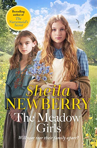 Book cover featuring two young girls in a field, historical fiction.