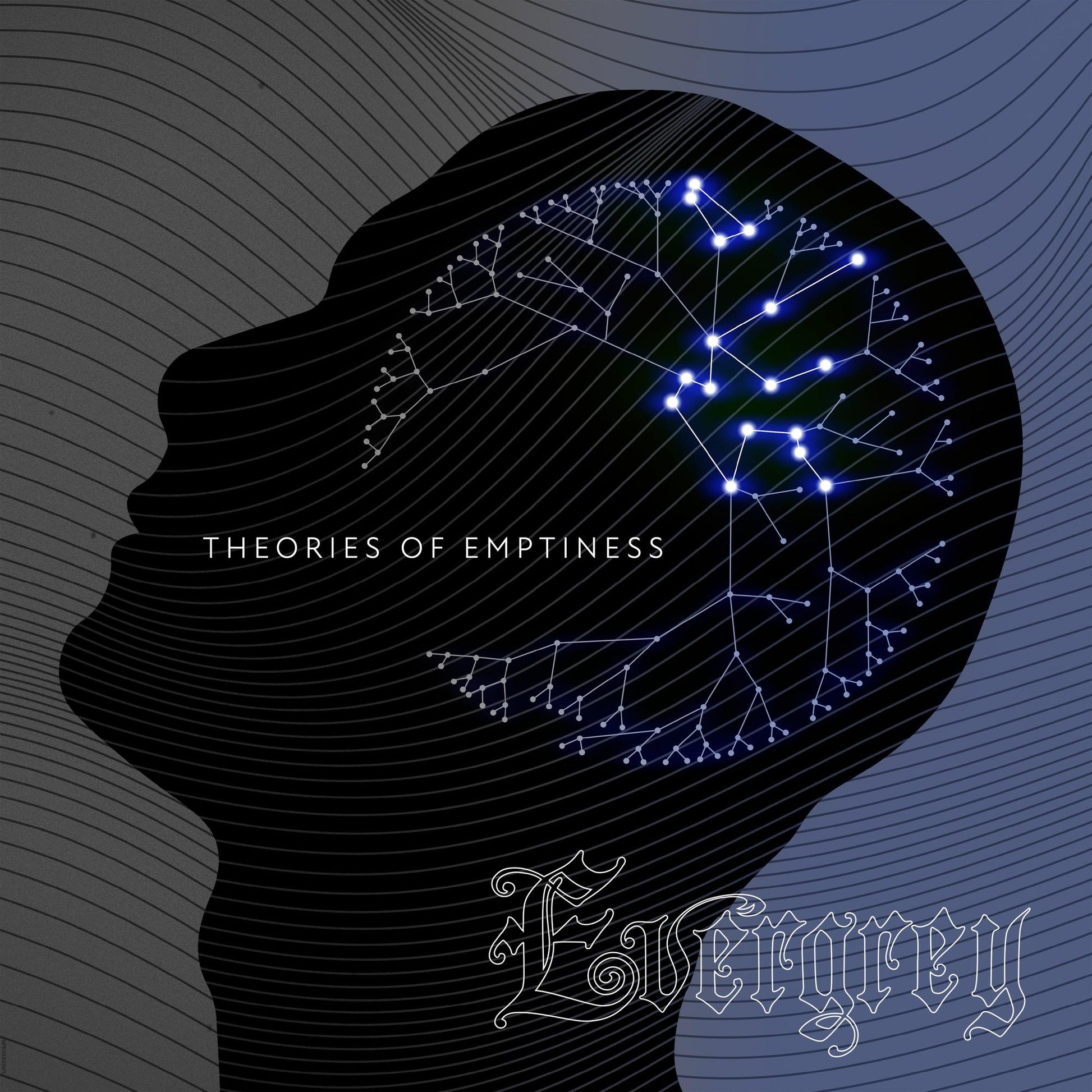 CD cover: Silhouette head with blue, branching neural network design.