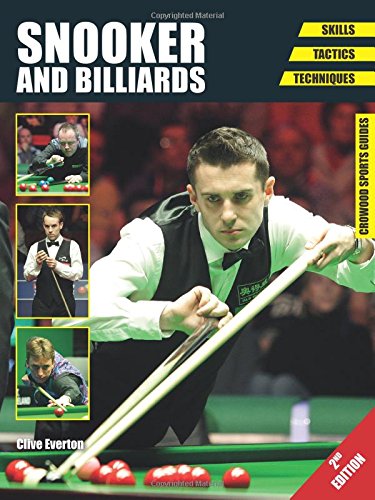 Book cover featuring snooker players aiming with cues at a table.
