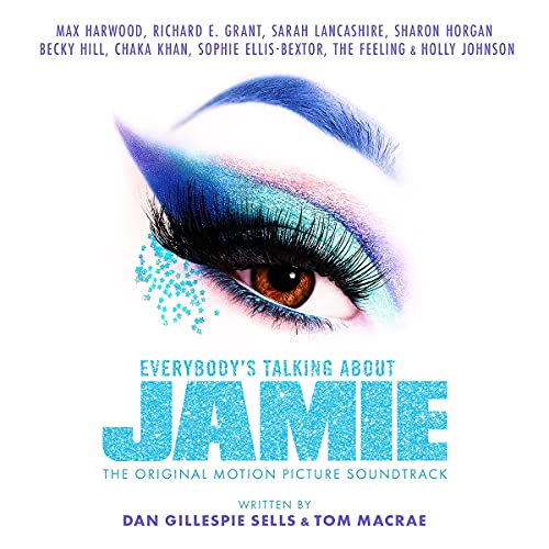 CD cover for “Everybody’s Talking About Jamie” featuring an eye with glitter.