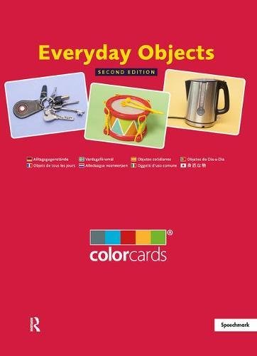 Everyday Objects Colorcards cover showing keys, a toy drum, and a metal kettle.