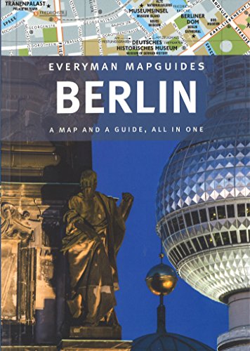 Berlin mapguide cover with city landmarks and street map detail.