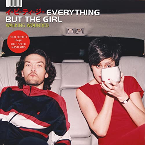 Album cover for Everything But The Girl’s “Walking Wounded,” two people in a car.