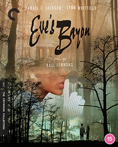 Blu-ray cover art for Eve's Bayou featuring a woman holding a finger to her lips.