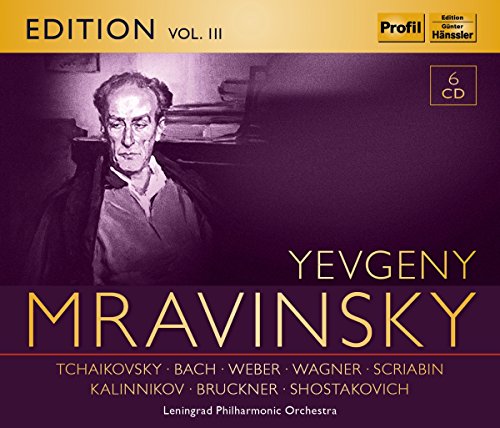 CD box set featuring conductor Yevgeny Mravinsky and composer names.