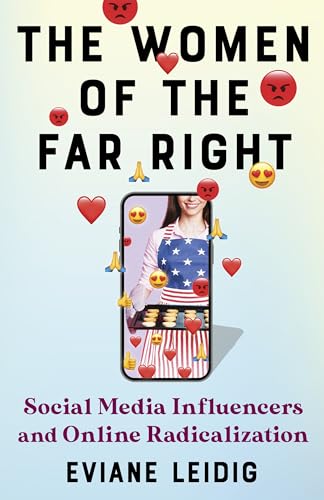Book cover depicting a phone displaying a woman with patriotic imagery and emojis.