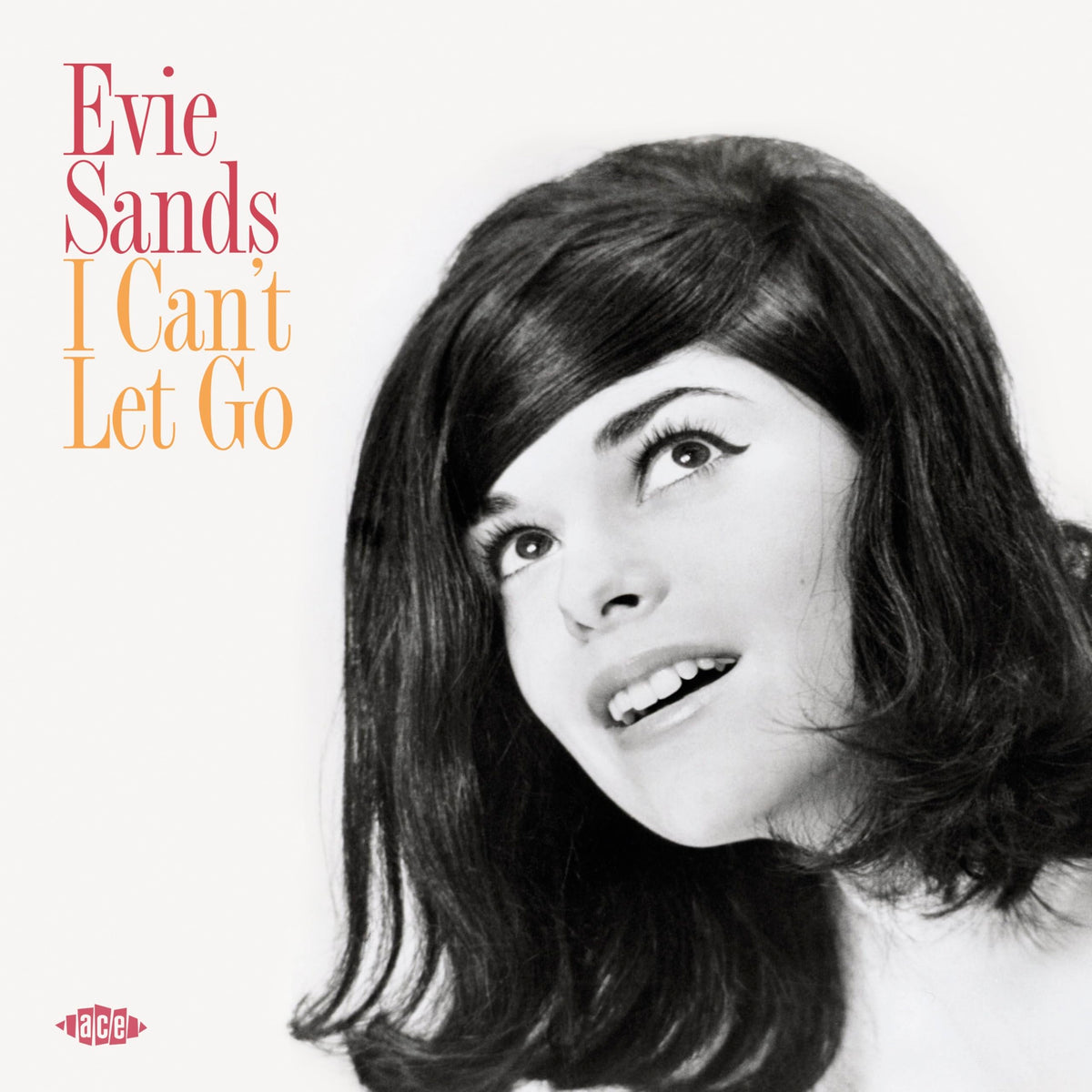 Black and white portrait of Evie Sands with album title text.