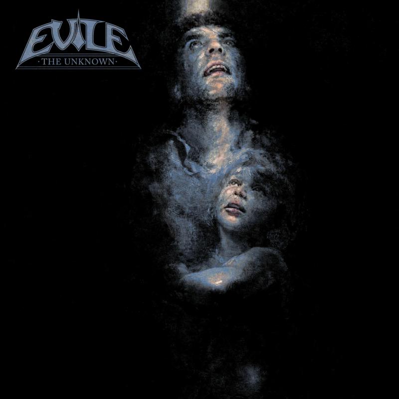Dark album cover featuring two distressed faces in shadowy blue tones.