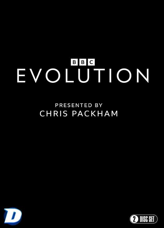 Black cover for “Evolution” Blu-ray, featuring white text and BBC logo.