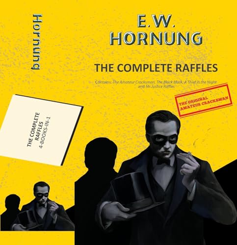 Book cover: "The Complete Raffles" featuring a masked man in a suit.