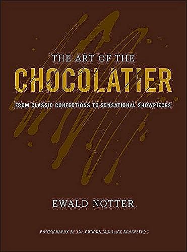 Book cover: “The Art of the Chocolatier” with chocolate drizzle design.