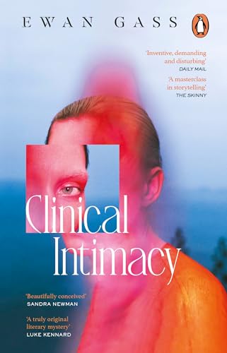 Book cover: distorted portrait of a man with red and blue hues.
