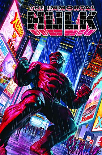 The Immortal Hulk comic cover featuring a large, angry green Hulk in a city.