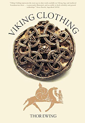 Book cover for “Viking Clothing” featuring a detailed, ornate bronze brooch.