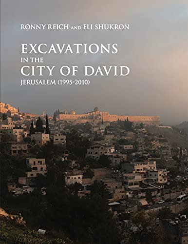 Book cover with Jerusalem skyline and title “Excavations of the City of David.”