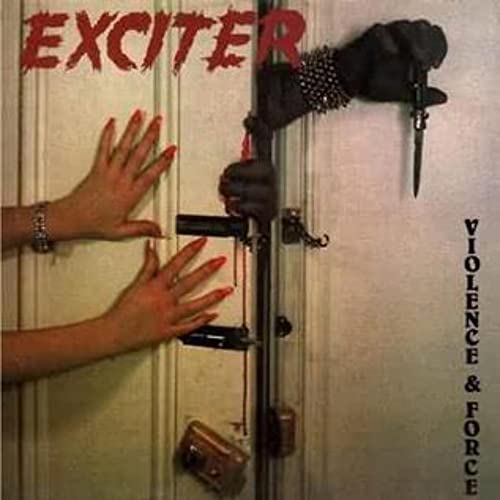 Album cover: hands reaching for a doorknob with a knife attached.