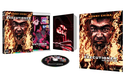 “The Executioner Collection” Blu-ray set with Sonny Chiba’s intense face on the cover.