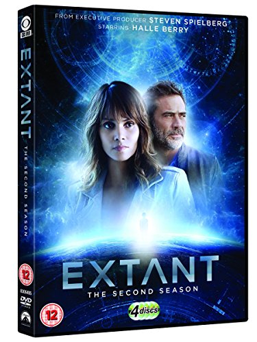 DVD cover of "Extant - Season 2" featuring two people against a futuristic blue background.