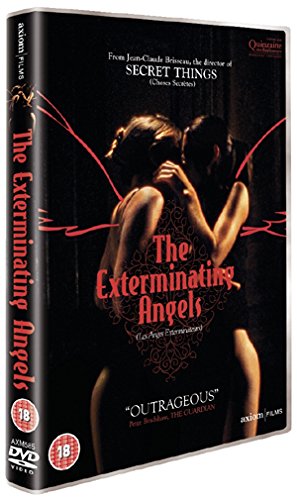 DVD cover for "The Exterminating Angel" featuring two figures in darkness.