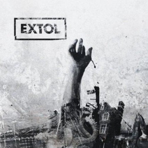CD cover for Extol album, featuring a reaching hand and ruined city.