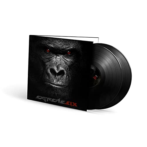 VinylPictured are two black vinyl records and a cover featuring a gorilla with red eyes.