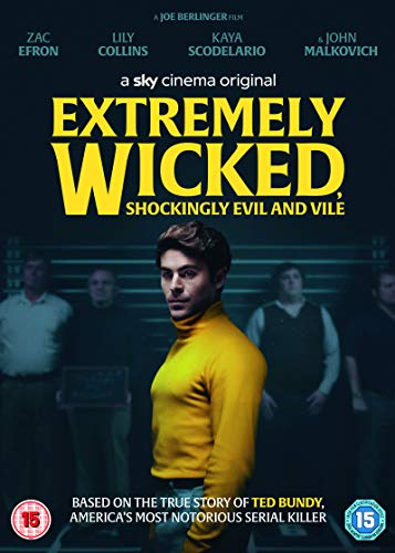Movie poster for “Extremely Wicked Shockingly Evil and Vile” featuring Zac Efron.