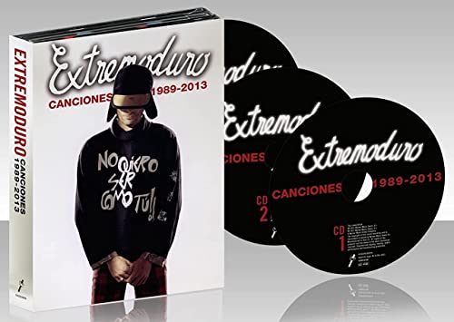 Extremoduro "Canciones 1989-2013" double CD with cover art of a man.