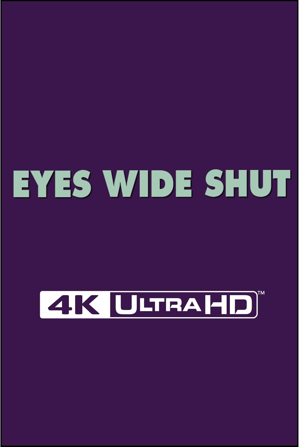 Purple "Eyes Wide Shut" Steelbook Blu-ray with "4K UltraHD" logo.