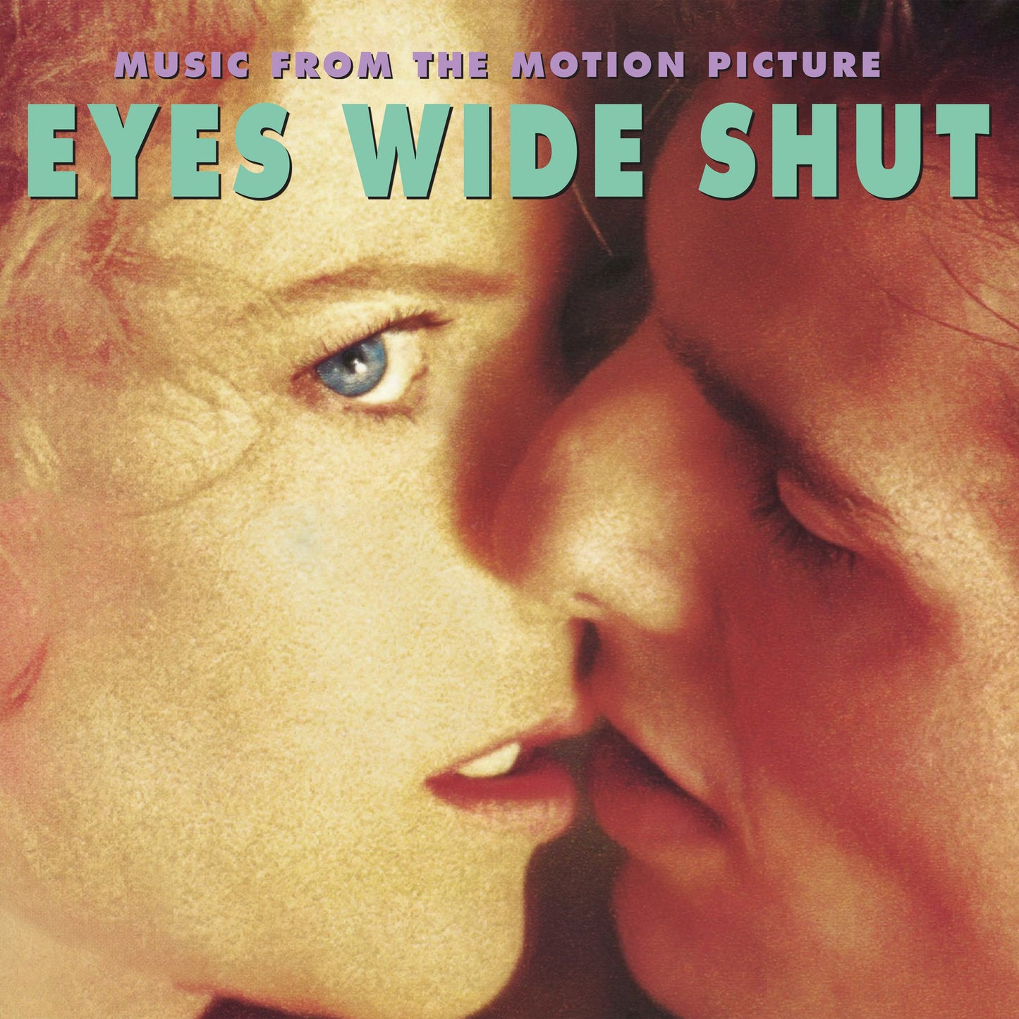 “Eyes Wide Shut” soundtrack album cover featuring a close-up of a face.