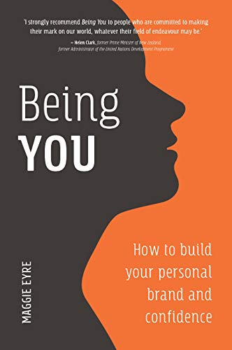 Book cover with silhouette of a woman’s face, title “Being You”.
