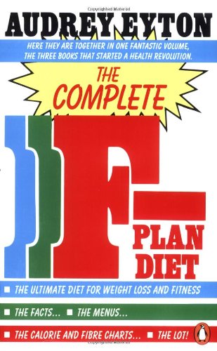 1970s book cover for “The Complete F-Plan Diet” with large red letter “F”.