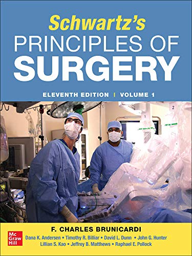 Two-volume medical textbook, “Schwartz’s Principles of Surgery,” 11th edition.