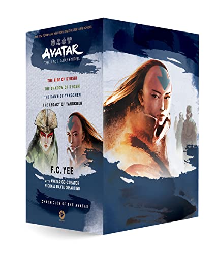Box set of Avatar novels featuring Kyoshi and Yangchen on the cover.