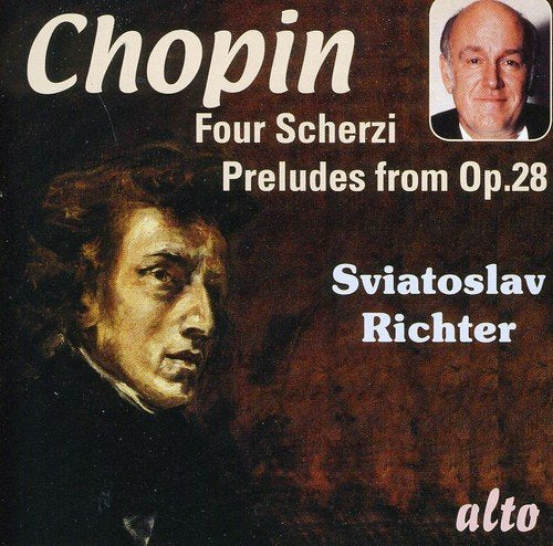 CD cover featuring portraits of Chopin and pianist Sviatoslav Richter.