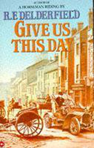 Book cover: “Give Us This Day” with a vintage street scene.
