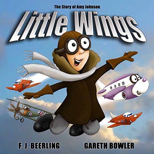 Cartoon book cover featuring a smiling pilot and vintage airplanes.
