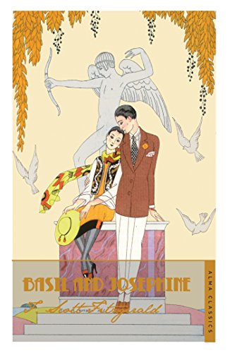 Art Deco book cover depicting a couple with doves and floral designs.