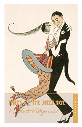 Book cover: dancing couple in 1920s style, "Tales of the Jazz Age.