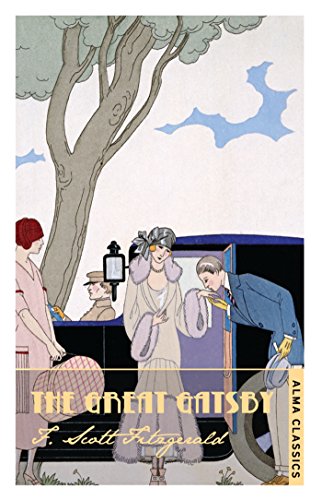 Art Deco book cover for F. Scott Fitzgerald’s “The Great Gatsby.”