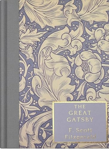 Floral patterned book cover for "The Great Gatsby" by F. Scott Fitzgerald.