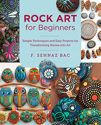 Book cover displaying colorful, painted rocks with dot art designs.