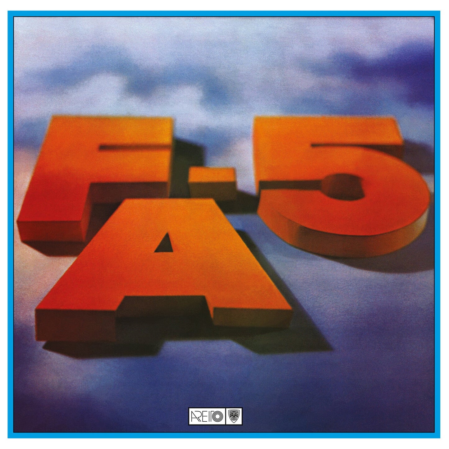 Album cover for Fa-5, featuring large orange 3D letters against a blue sky.