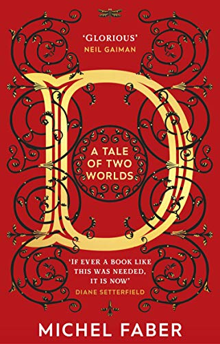 Red book cover featuring a golden, ornate letter "D" and dragonfly.