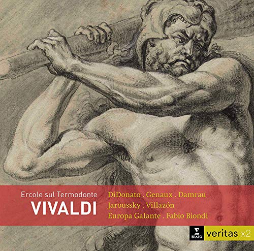 Vivaldi CD cover featuring a sketch of a muscular man wrestling a large club.