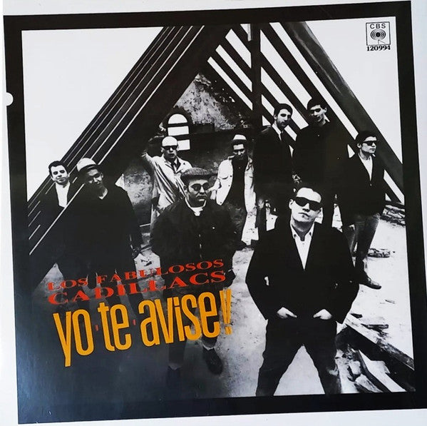 Vinyl record cover for Fabulosos Cadillacs’ “Yo Te Avise” with band photo.