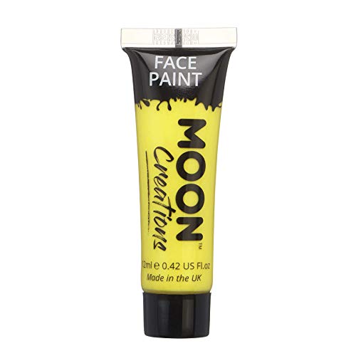 A 12ml tube of yellow Moon Creations face and body paint.
