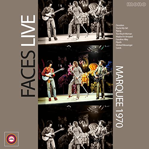 Faces band album cover, "Live at the Marquee 1970", split into panels.